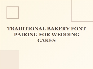 Selecting Serif Fonts for Classic Wedding Cakes
