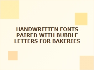 Sweet Script & Bubble Buns Bakery Style