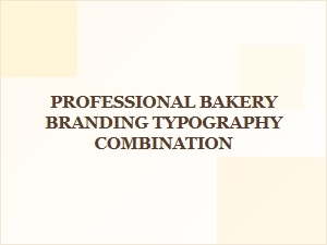 Crafting Identity with Minimalist Bakery Typography